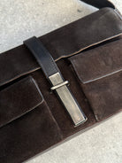Yves Saint Laurent 00s Rive Gauche Suede Shoulder Bag - SYLK