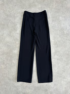 Armani Collezioni Wool Low Waist Wide Leg Trousers - W26 - SYLK