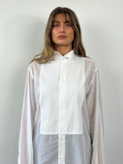 Pal Zileri Sheer Wing Collar Dress Shirt - XL - SYLK
