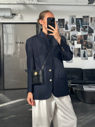 Christian Dior Monsieur 1980s Pure Wool Bespoke Button Blazer - 38R/M - SYLK