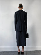 Jaeger 90s Pure Wool Two Piece Skirt Suit - M/W26 - SYLK