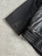London Fog 1990s Distressed Leather Jacket - L - SYLK