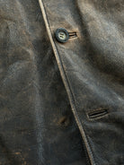 Guess Distressed Leather Jacket - XL - SYLK