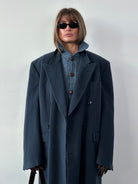 Moschino Pure Wool Double Breasted Coat - XL/XXL - SYLK