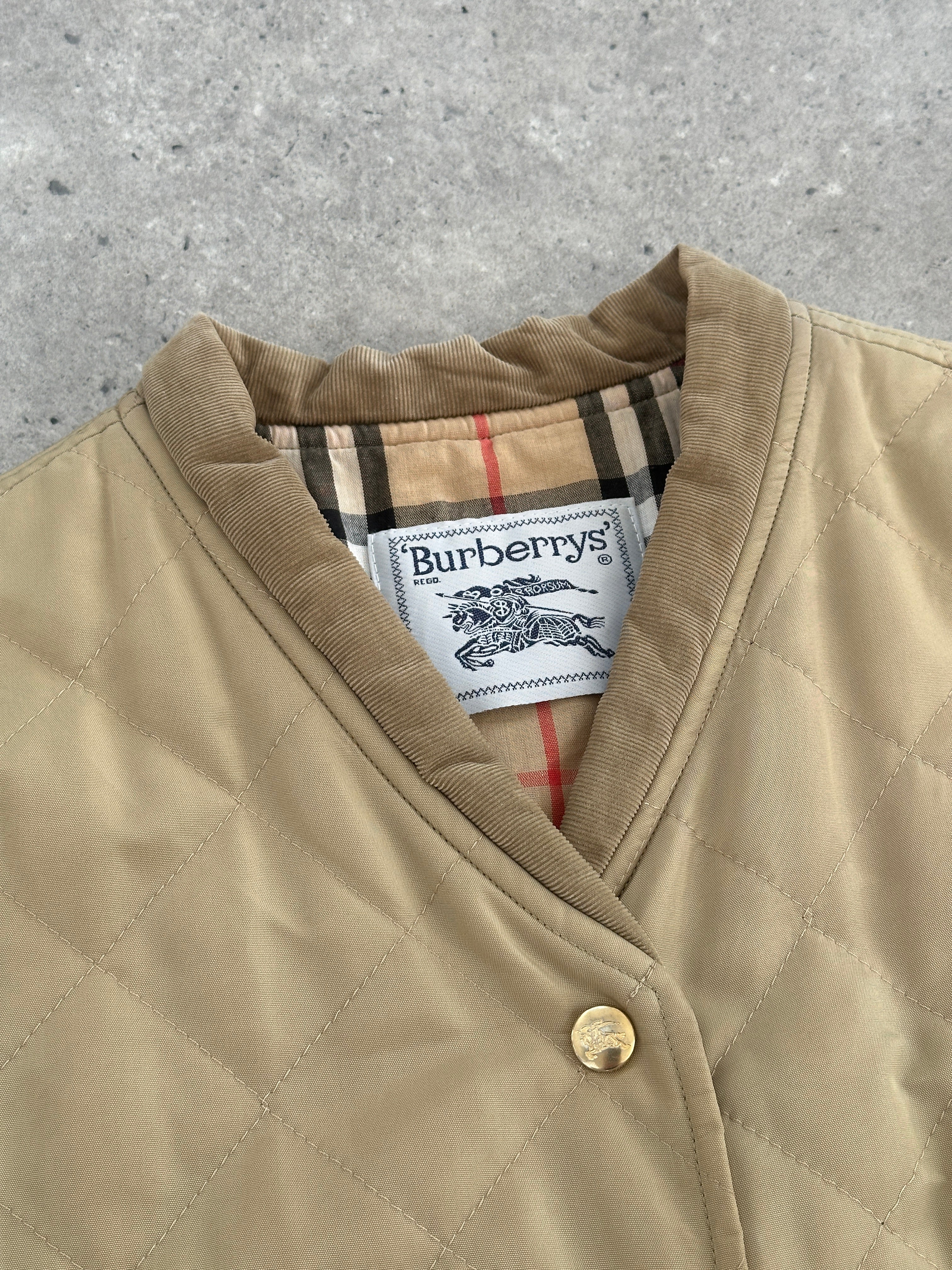 Burberry Nylon Bespoke Button Nova Check Gilet - M - SYLK