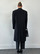 Oscar De La Renta Wool Cashmere Single Breasted Coat - 42R/XL - SYLK