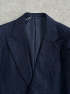 Italian Vintage Pure Brushed Wool Large Lapel Blazer - 40S/M - SYLK