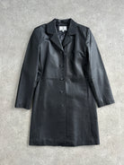 Vintage Leather Trench Coat - M - SYLK
