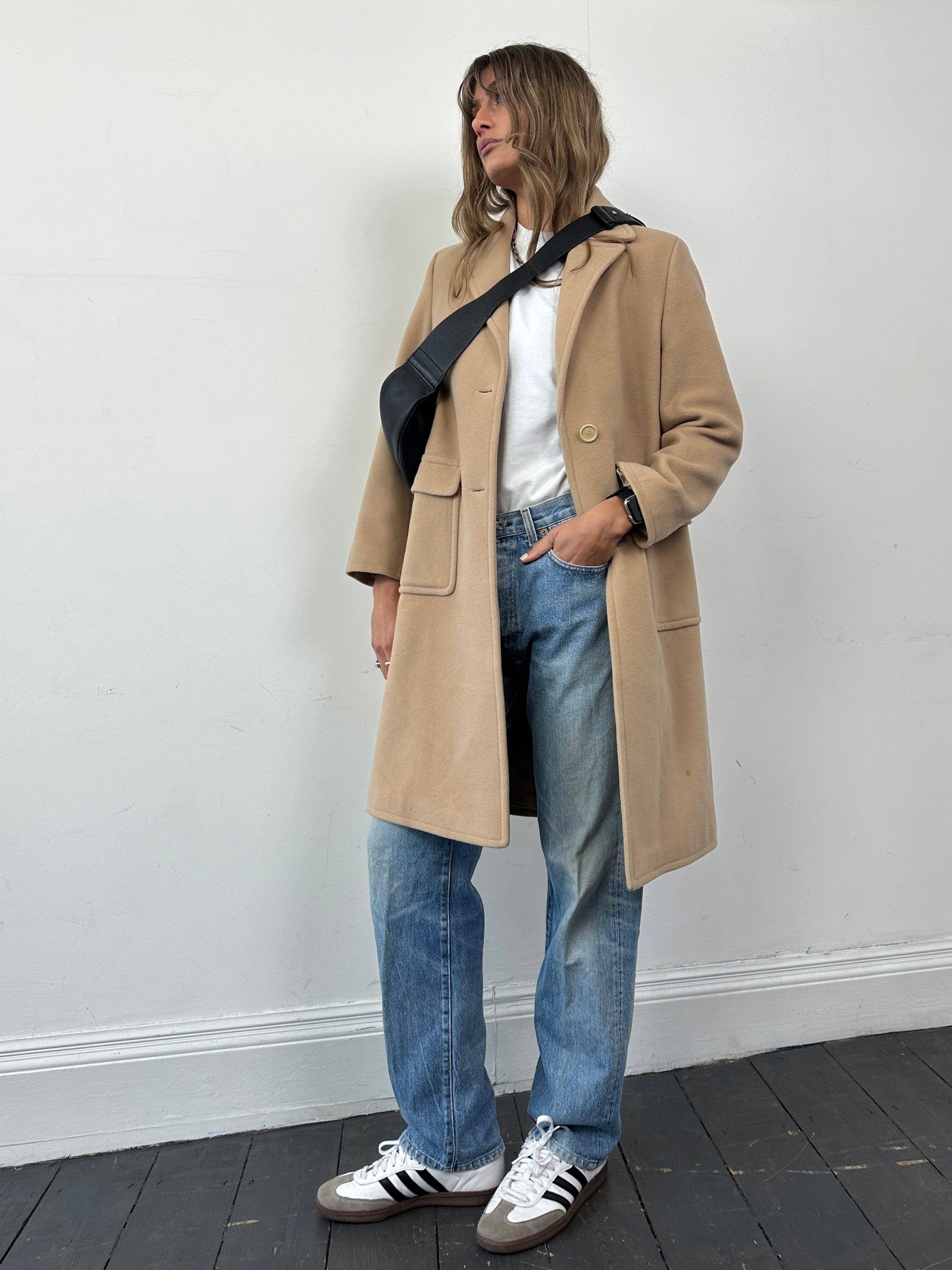 Hugo Boss Pure Wool Single Breasted Coat - S - SYLK