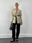 Emporio Armani Linen Single Breasted Blazer - 40R/L - SYLK