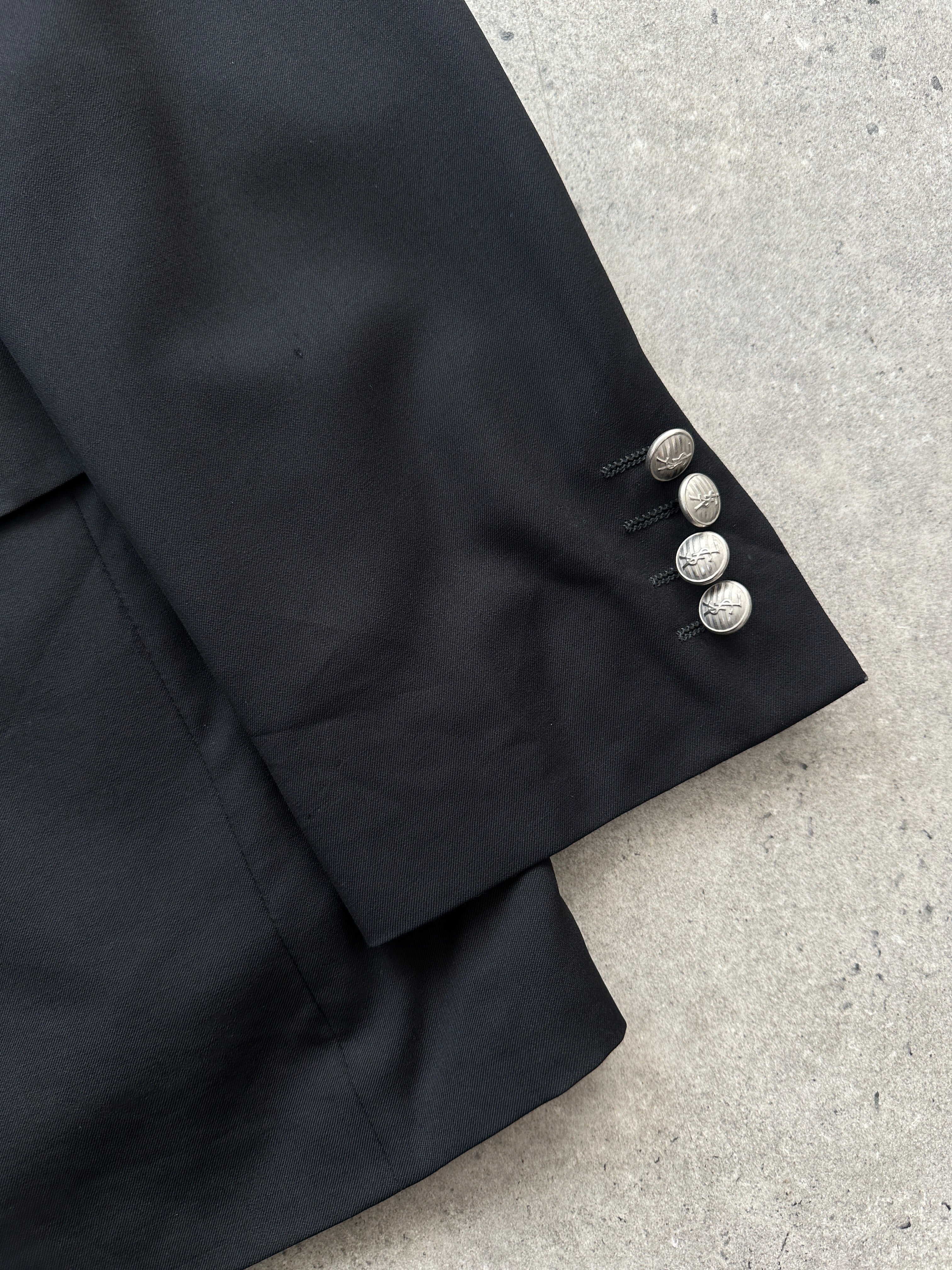 Yves Saint Laurent 1990s Pure Wool Bespoke Button Blazer - 36R/M - SYLK