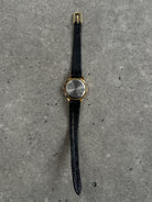 Vintage 1990s Gold Tone Round Quartz Watch - SYLK