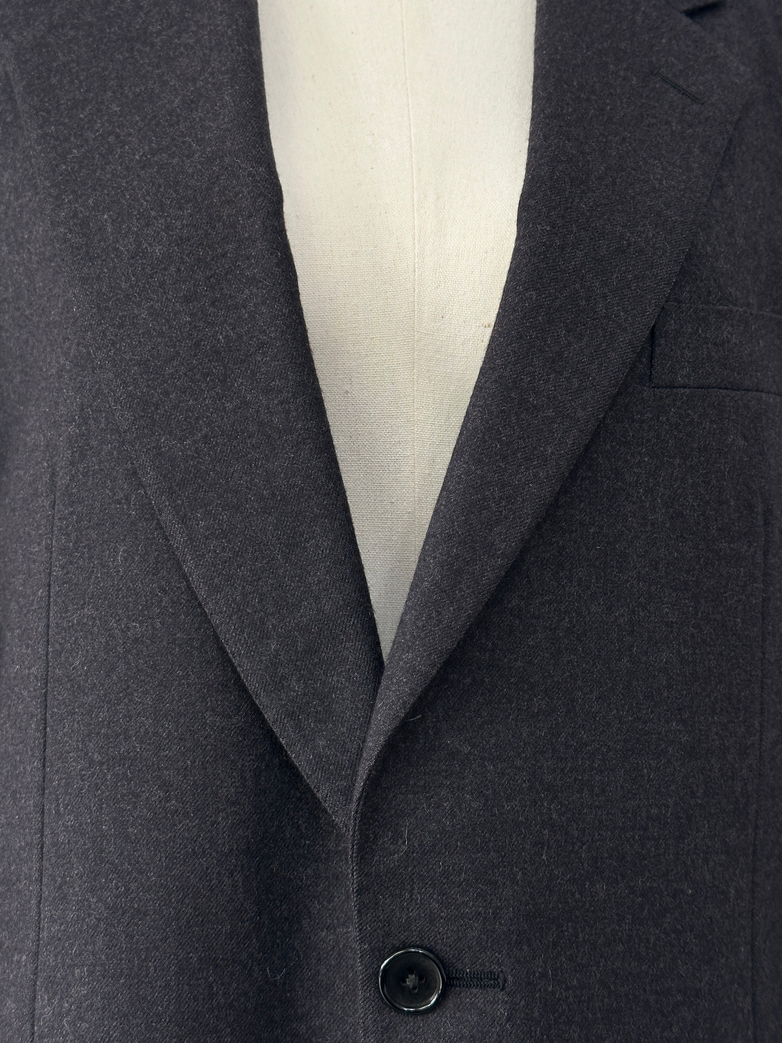 Burberry 1990s Pure Brushed Wool Single Breasted Blazer - 38R/M - SYLK