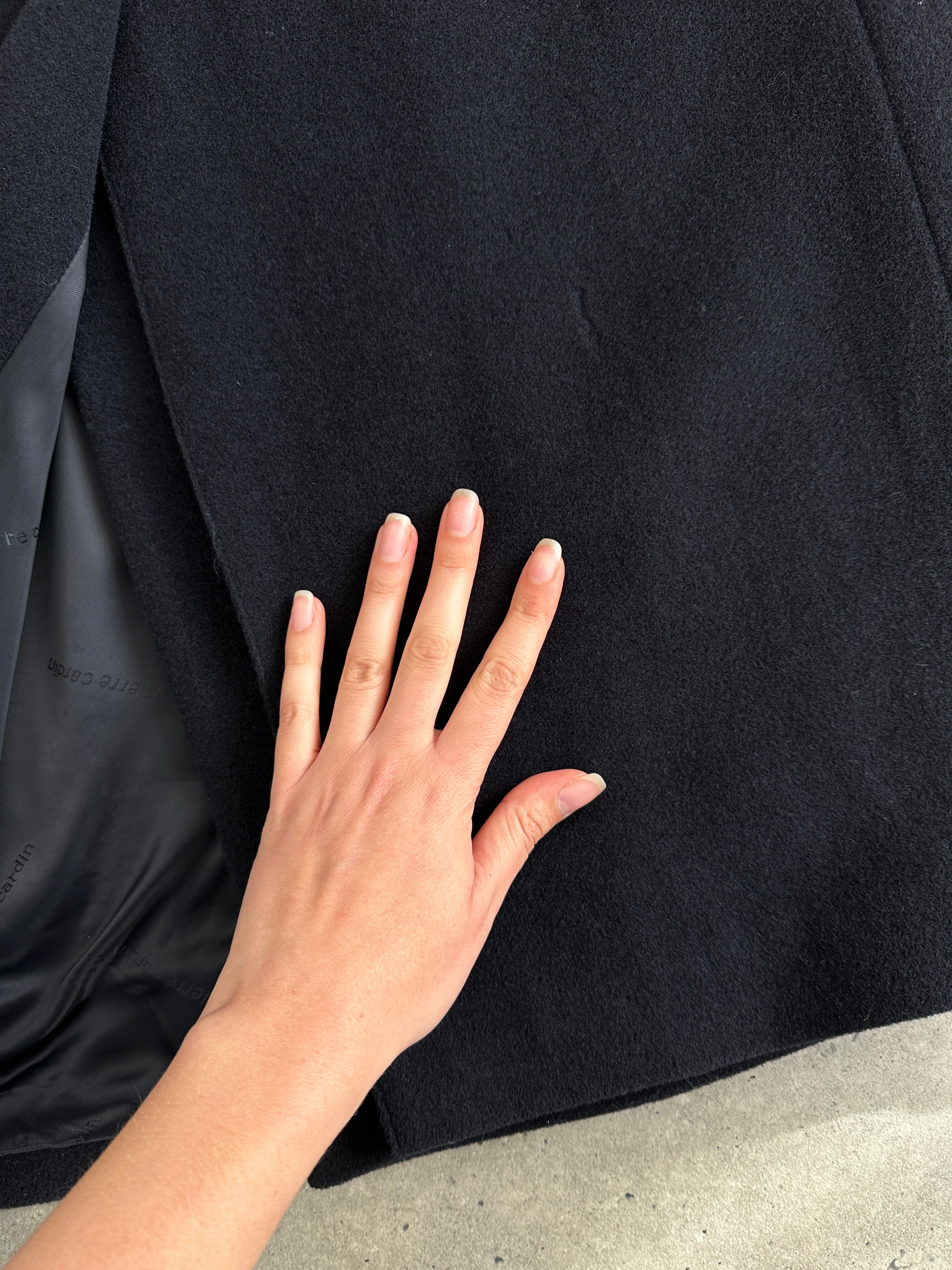 Pierre Cardin Wool Cashmere Double Breasted Floor Length Coat - XL - SYLK