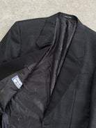 Yves Saint Laurent 80s Wool Silk Single Button Tuxedo Blazer - 38R/M - SYLK