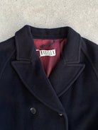 Marella Virgin Wool Cashmere Double Breasted Coat - L - SYLK