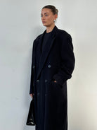 Yves Saint Laurent Wool Alpaca Double Breasted Coat - XL - SYLK
