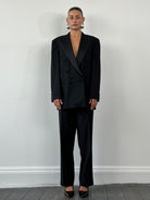 Pierre Cardin Pure Wool Tuxedo Double Breasted Suit - 42R/W32 - SYLK