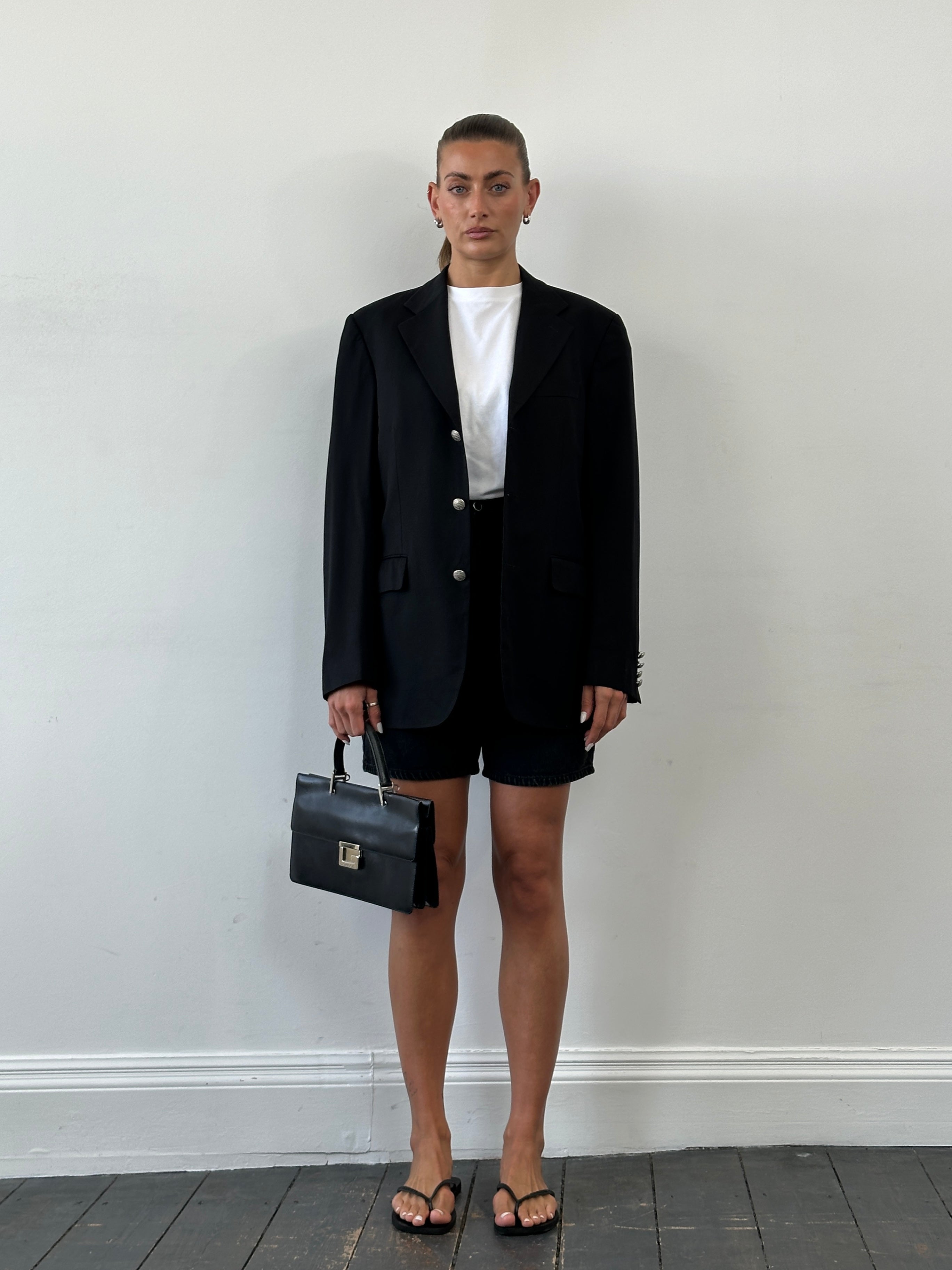 Yves Saint Laurent 1990s Pure Wool Bespoke Button Blazer - 36R/M - SYLK