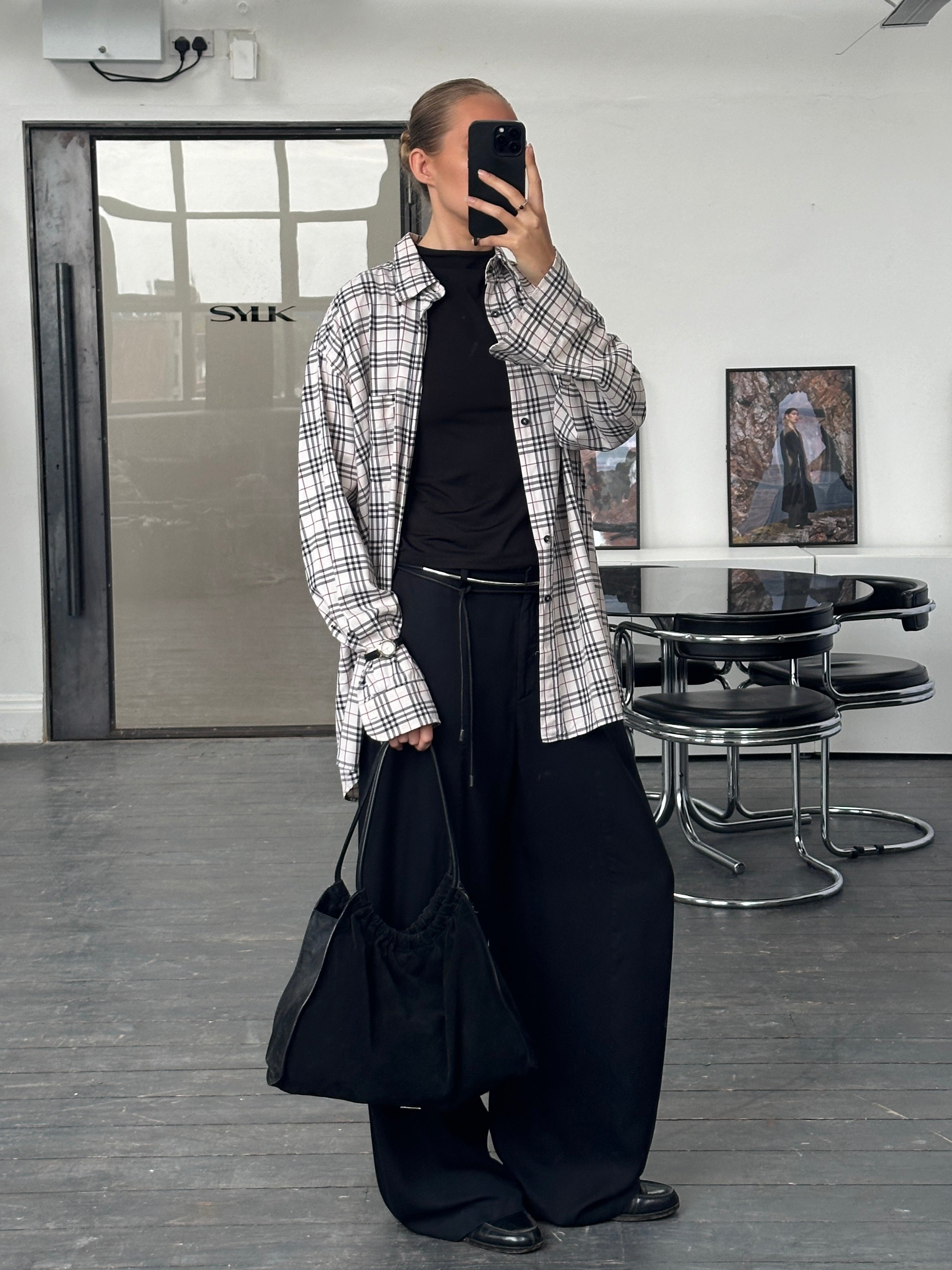 Burberry London 2000s Nova Check Cotton Logo Shirt - XL - SYLK