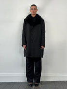 London Fog Faux Fur Lined Trench Coat - XL - SYLK
