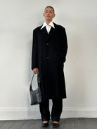 Pierre Cardin Wool Cashmere Single Breasted Coat - XL - SYLK