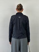Armani Jeans Showerproof Nylon Lightweight Logo Jacket - S/M - SYLK