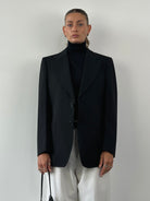 Vintage Wool Single Breasted Blazer - L - SYLK
