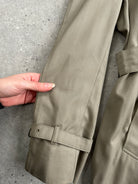 Aquascutum Pure Cotton Double Breasted Belted Trench Coat - XL - SYLK