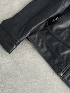 Conbipel High Neck Leather Jacket - M - SYLK
