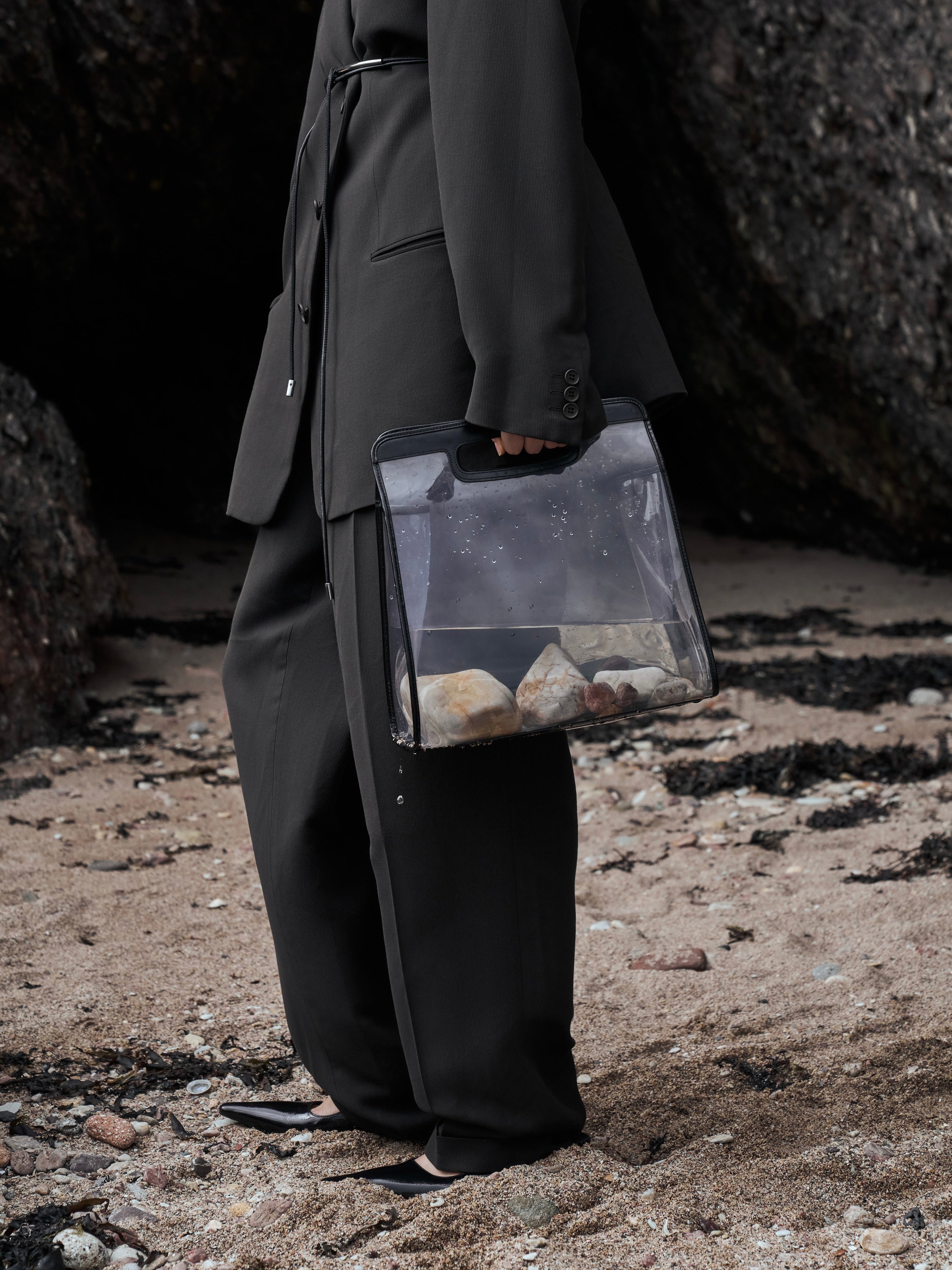 Gucci 2 in 1 Leather & Vinyl Hand Bag - SYLK