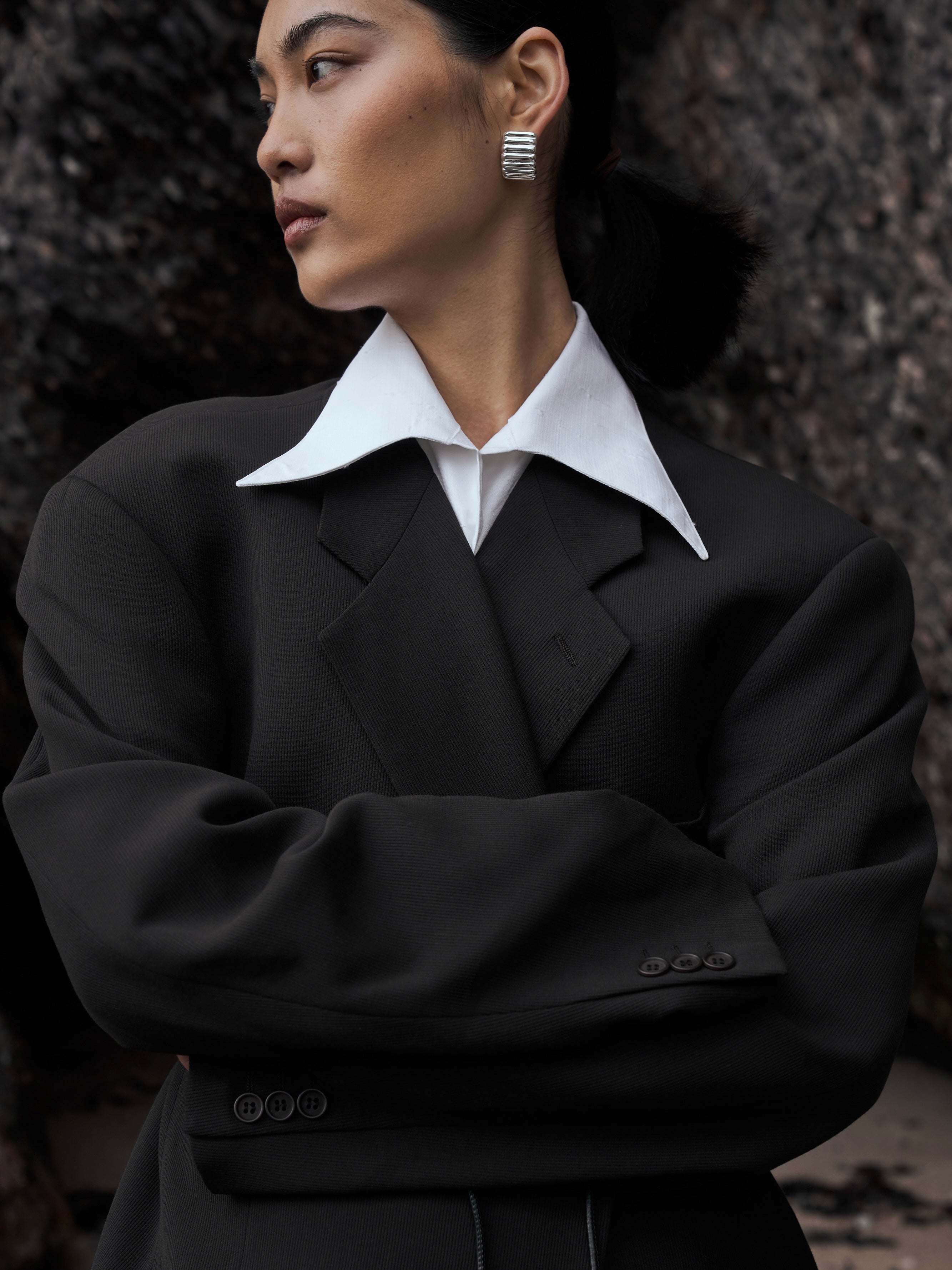 Giorgio Armani Virgin Wool Ribbed Single Breasted Suit - 48L/W36 - SYLK