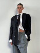 Yves Saint Laurent 80s Wool Double Breasted Blazer - 40R/L - SYLK