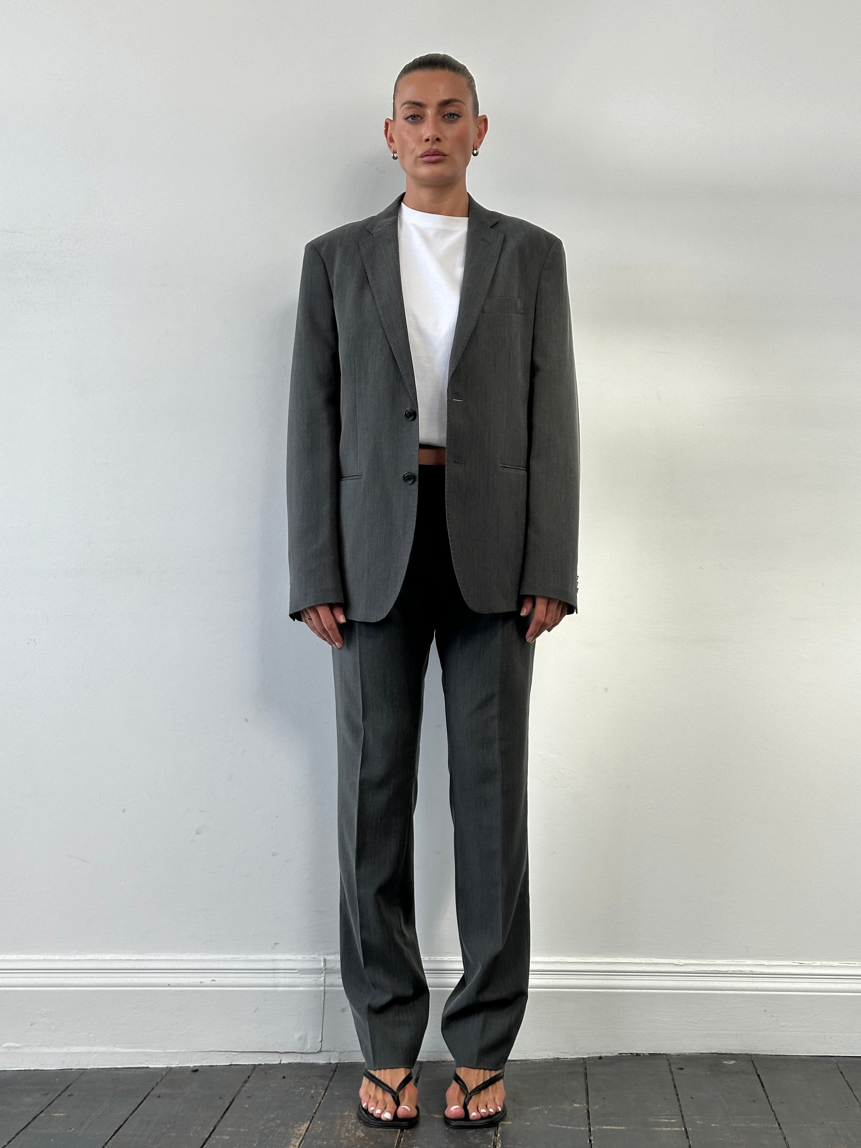 Guess Single Breasted Straight Leg Suit - 40R/W32 - SYLK