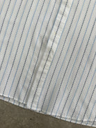 Yves Saint Laurent 2000s Cotton Check Short Sleeve Logo Shirt - L - SYLK