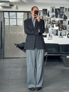 Yves Saint Laurent 1980s Check Brushed Wool Blazer - 40R/L - SYLK