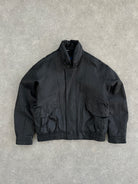 Vintage Leather Bomber Jacket - L - SYLK