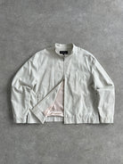 Yves Saint Laurent Pure Cotton Double Zip Logo Bomber Jacket - XL - SYLK