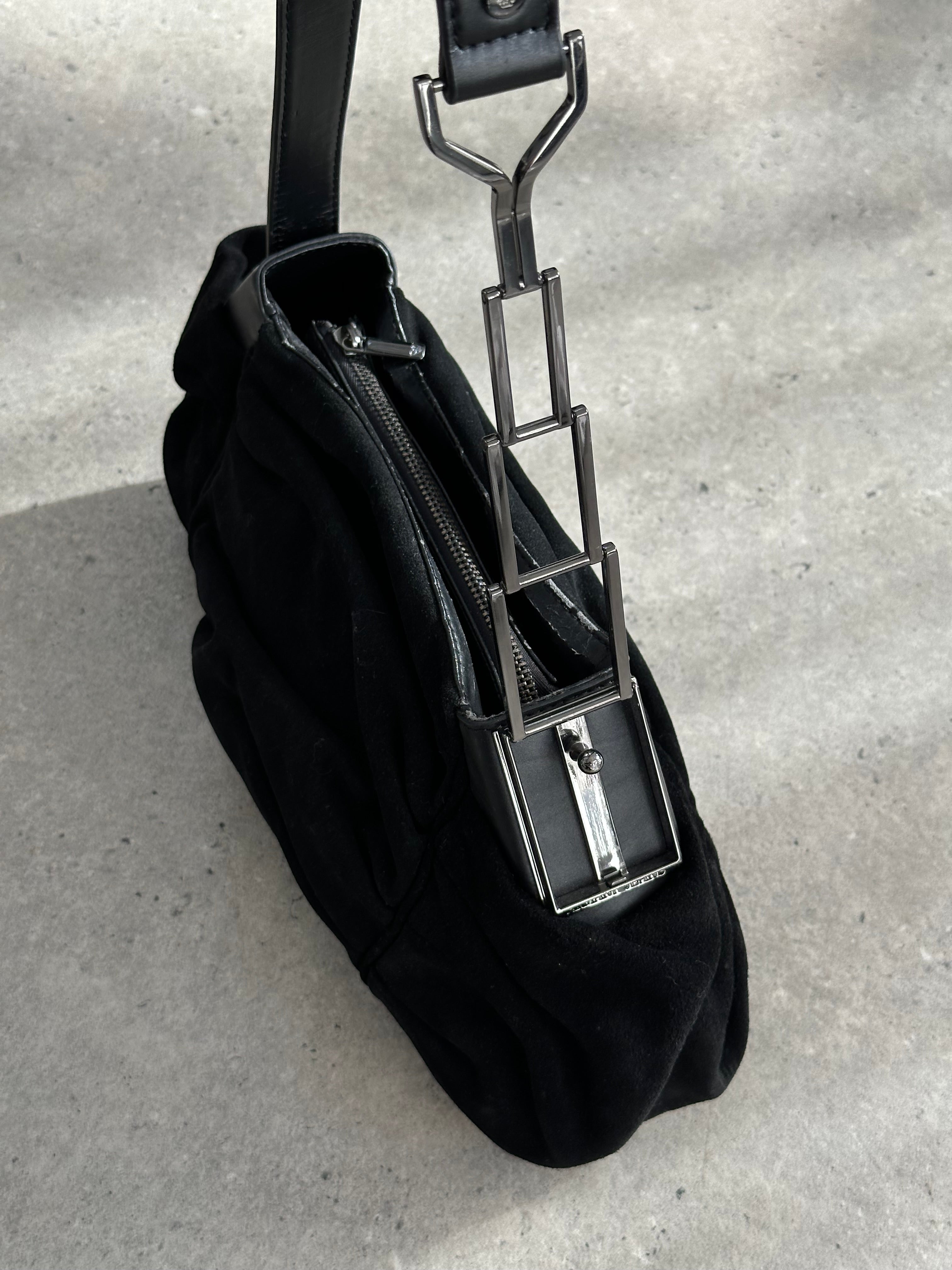 Armani Jeans Suede Ruched Shoulder Bag - SYLK