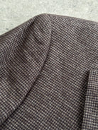 Vintage Pure Cotton Mini Check Single Breasted Blazer - 38R/M - SYLK