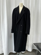 Vintage 1990s Wool Cashmere Double Breasted Coat - XL - SYLK