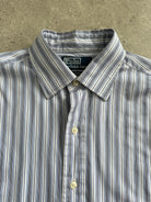 Ralph Lauren Stripe Pure Cotton Dress Shirt - L/XL - SYLK