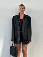 Yves Saint Laurent 90s Pure Wool Bespoke Button Blazer - 42R/XL - SYLK
