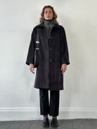 Max Mara Wool Cashmere Single Breasted Coat - L - SYLK