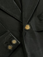 Versace Jeans Couture Bespoke Button Leather Blazer Jacket - XL - SYLK