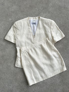 Missoni 90s Linen Silk Blazer Mini Skirt Two Piece Set - S/M - SYLK