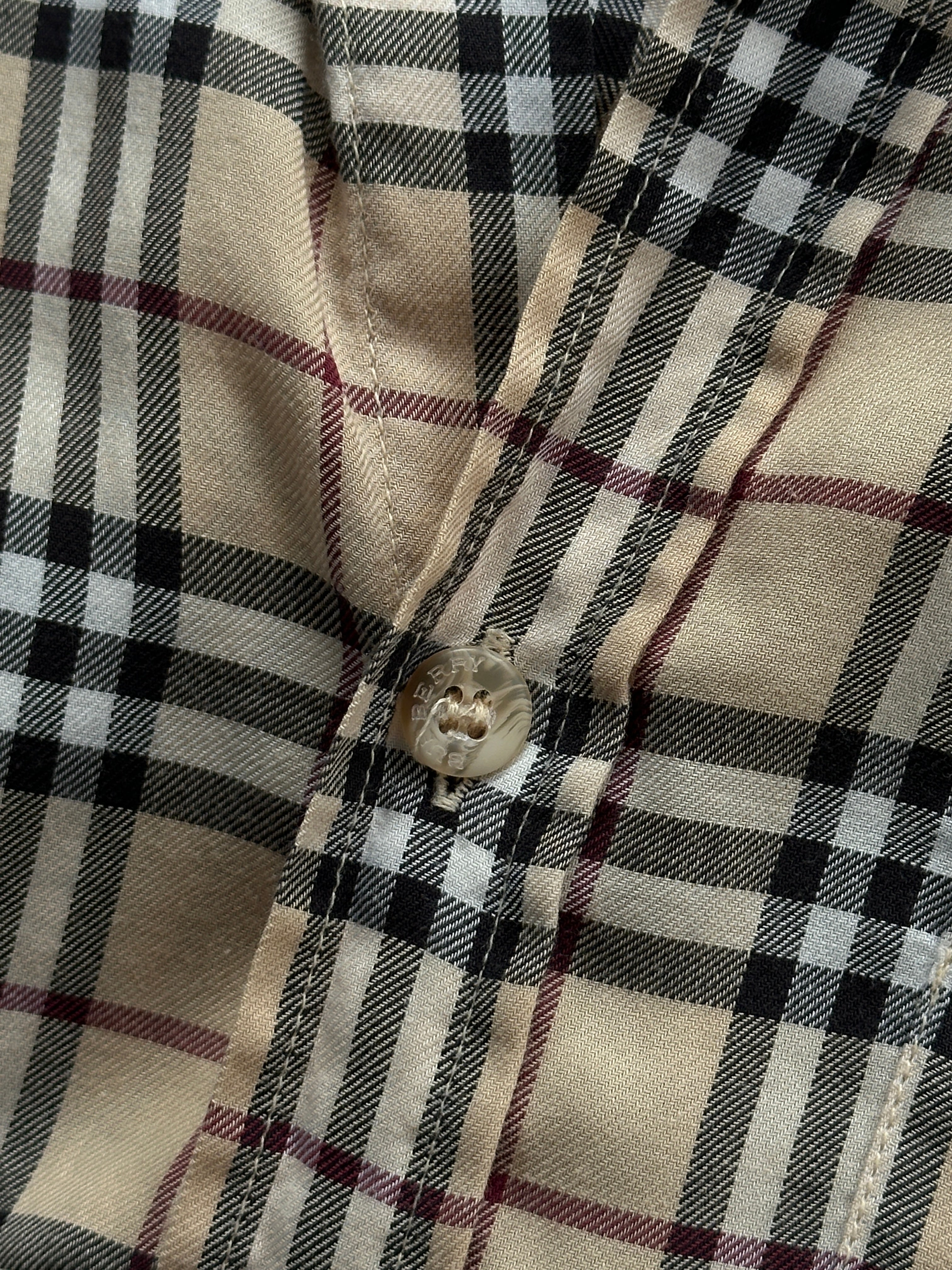 Burberry Nova Check Cotton Shirt - XS/S - SYLK