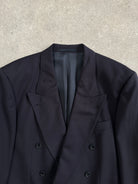 Hugo Boss 1990s Double Breasted Super 100s Wool Blazer - 44L/XL - SYLK