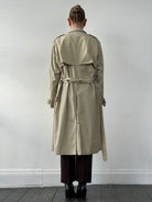 Christian Dior Paris Cotton Double Breasted Belted Trench Coat - 40R/XL - SYLK