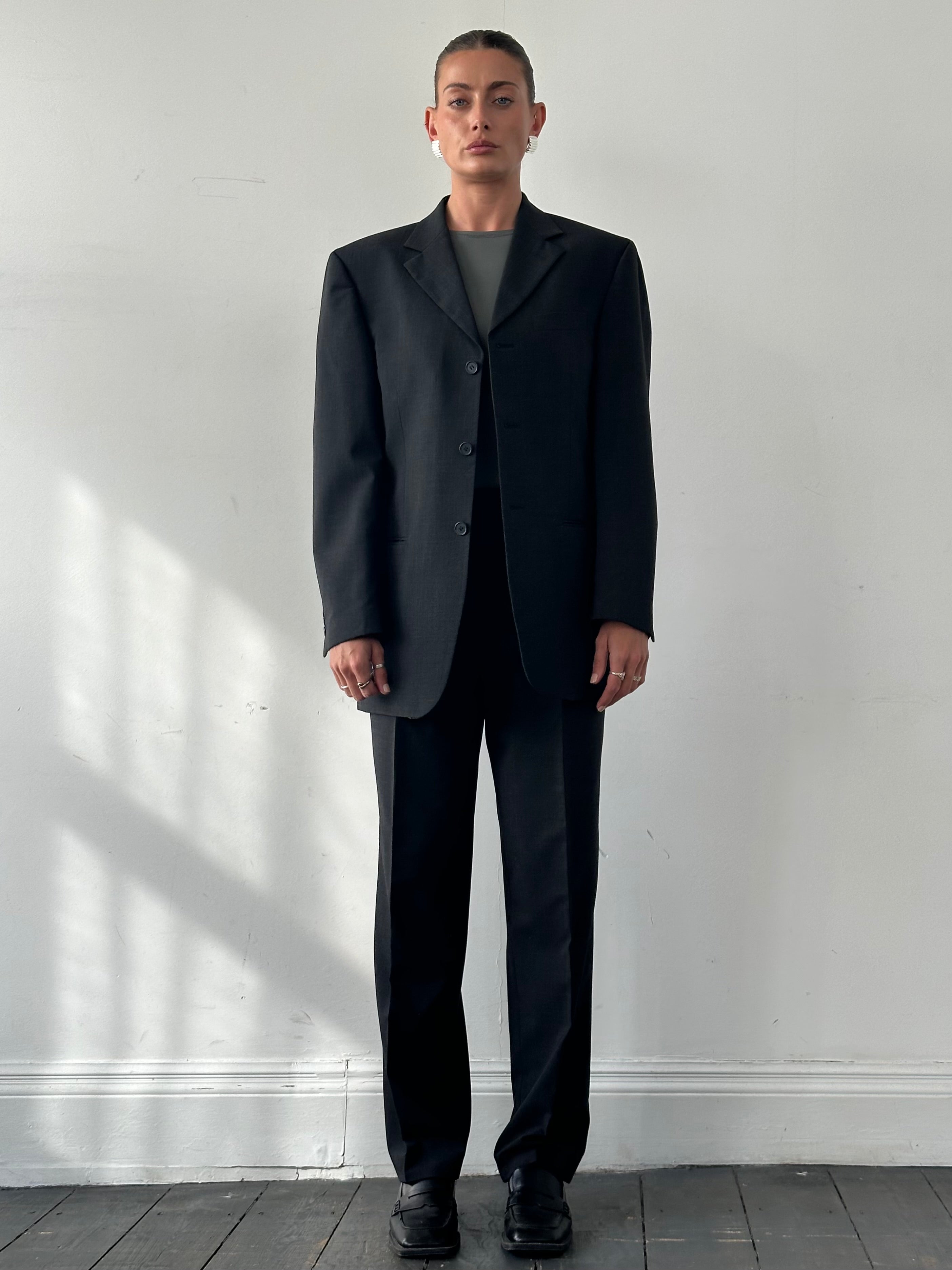 Vintage Wool Single Breasted Suit - 38R/W30 - SYLK